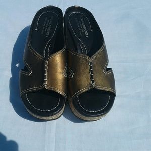 Donald J  Pliner Salina Metallic Platform Sandals